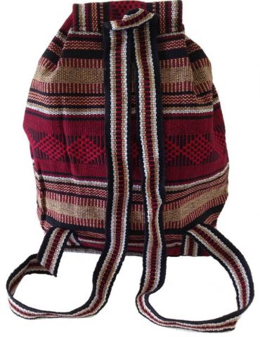 Baja Backpack - Dark Red & Tan