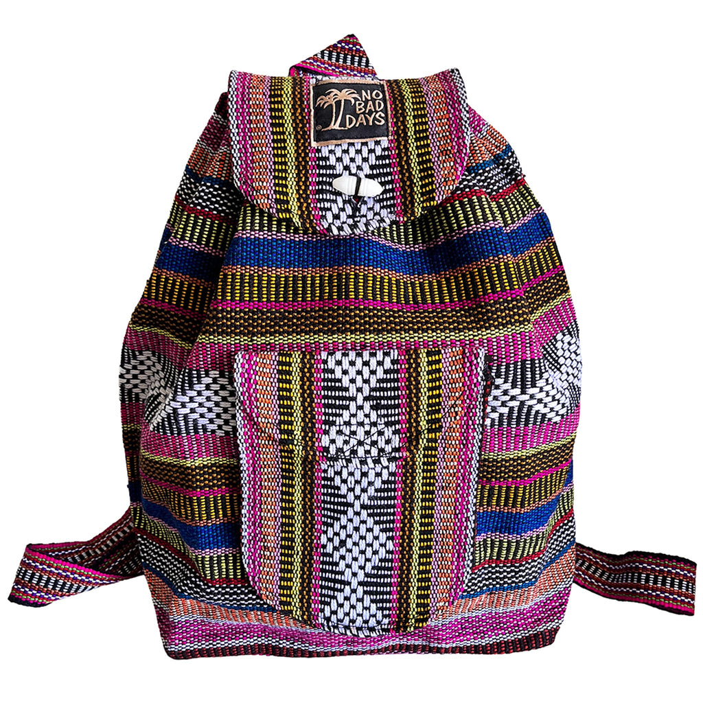 Baja Backpack - White Pink Peach Yellow