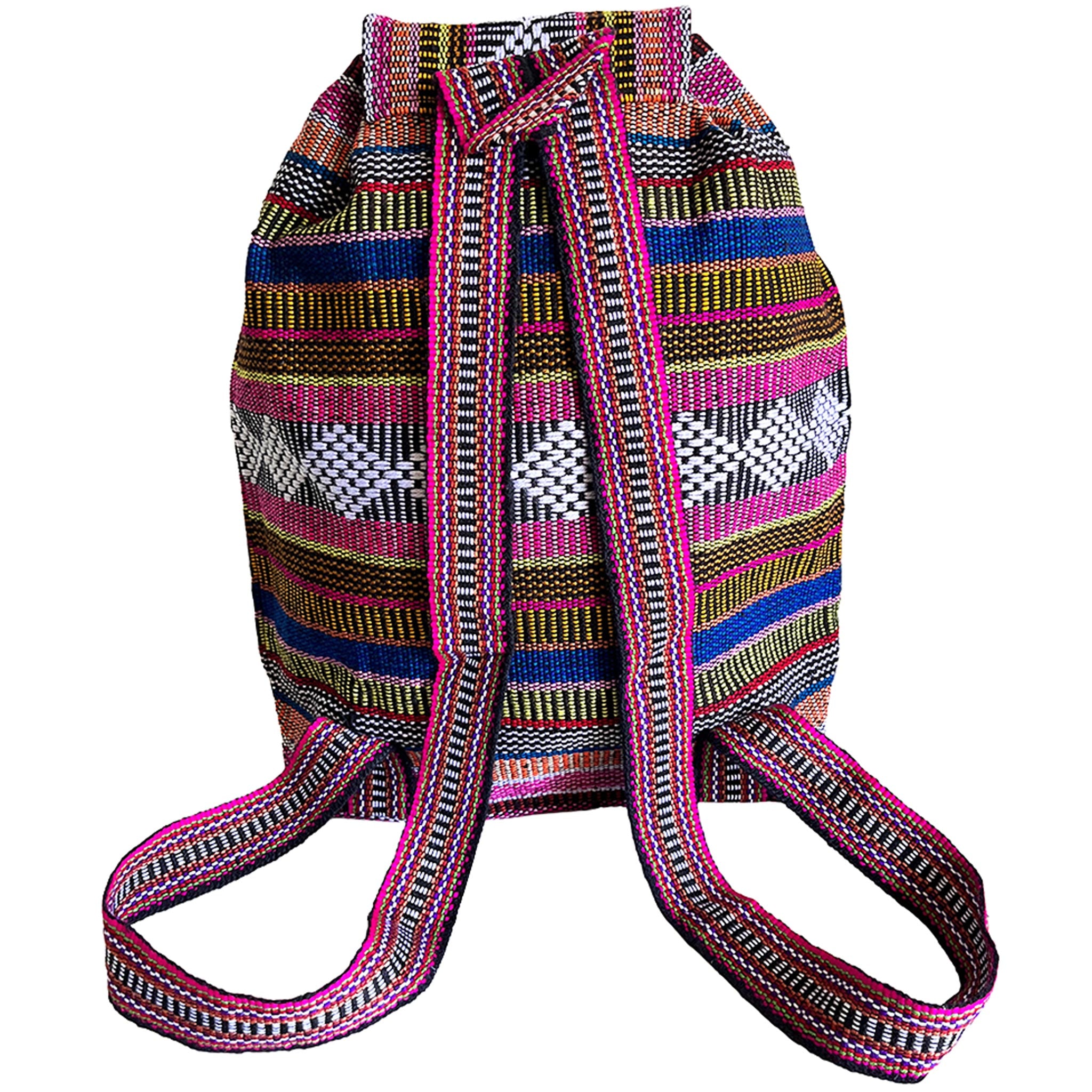 Baja Backpack - White Pink Peach Yellow