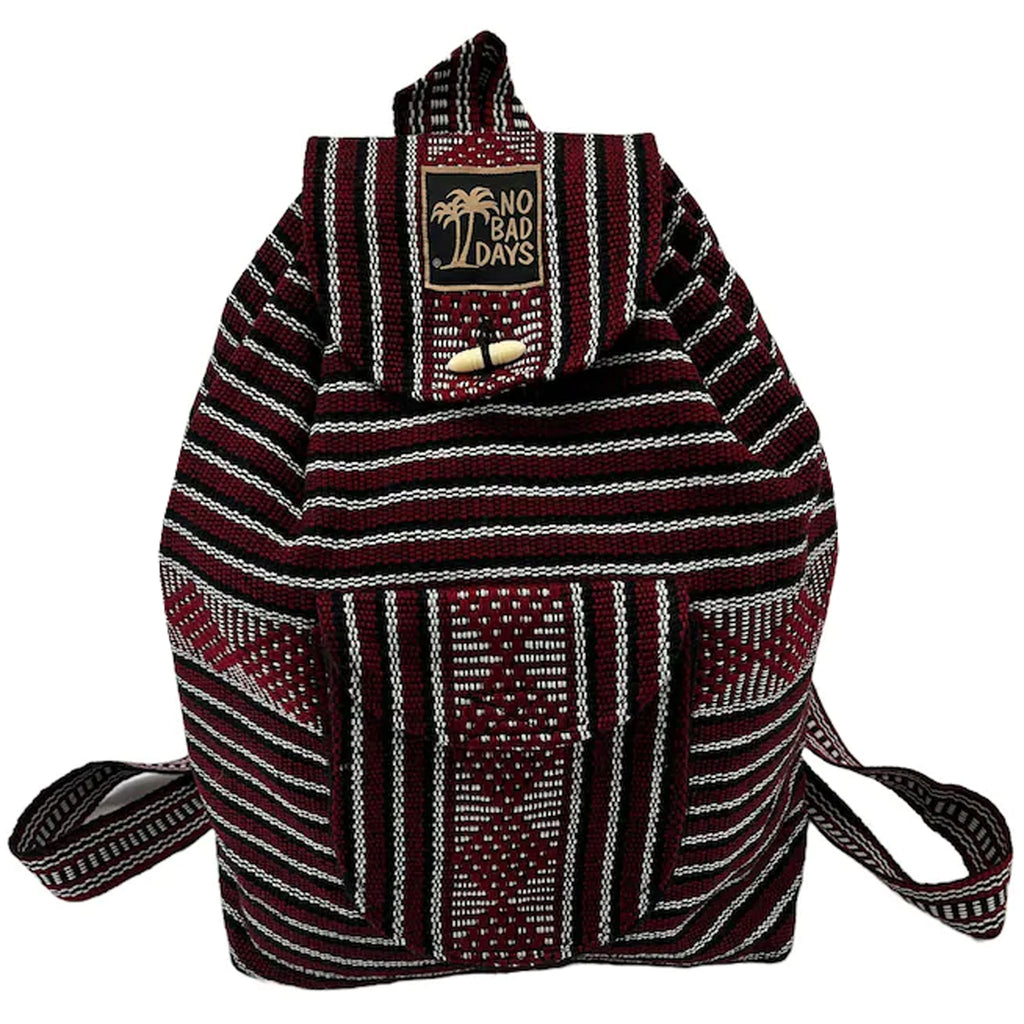 Baja Backpack - Burgundy Stripes