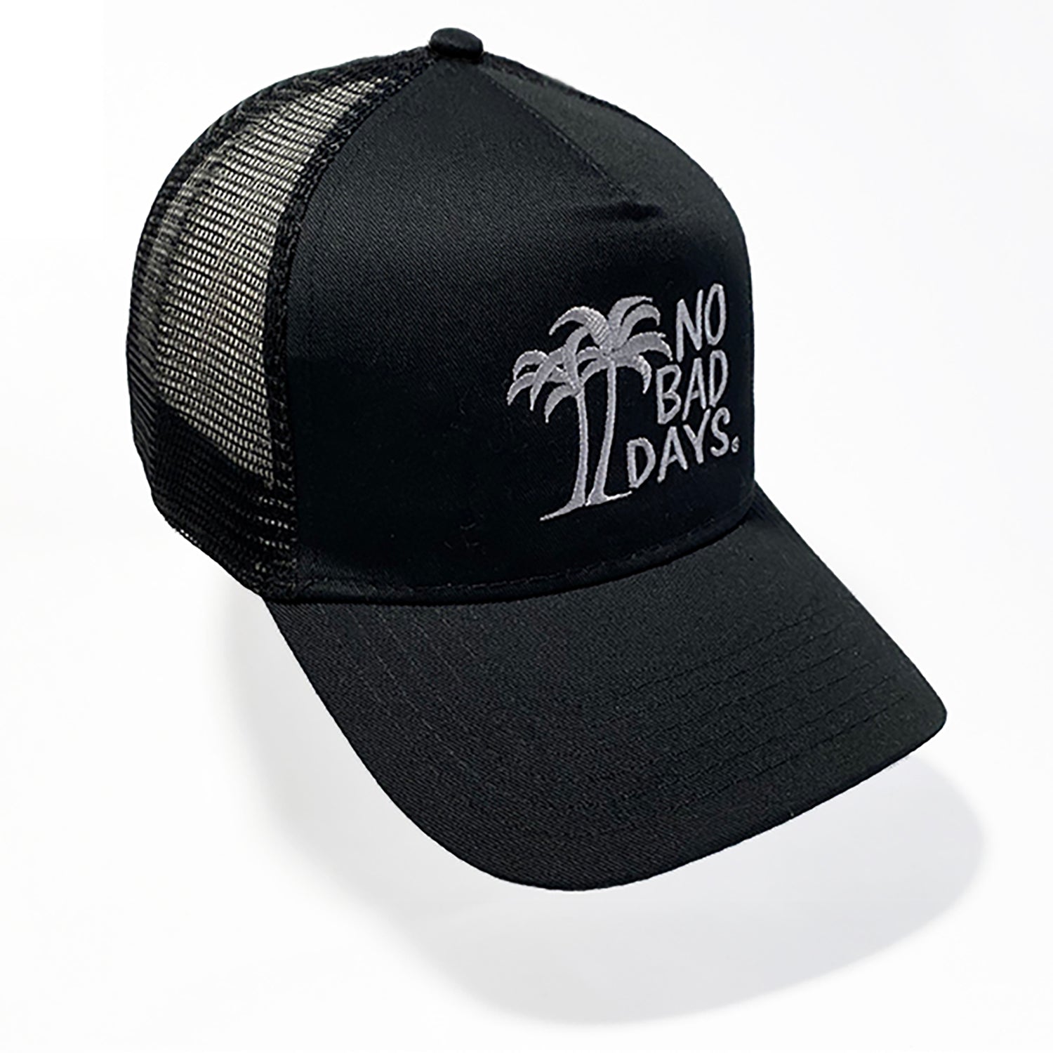Mesh Back Black Trucker Hat