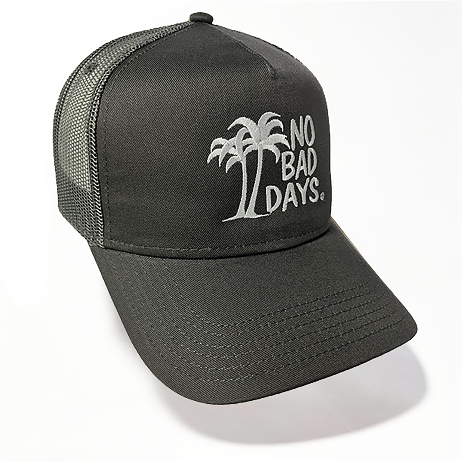 Mesh Back Charcoal Trucker Hat