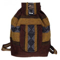 Baja Backpack - Mustard & Brown Stripes