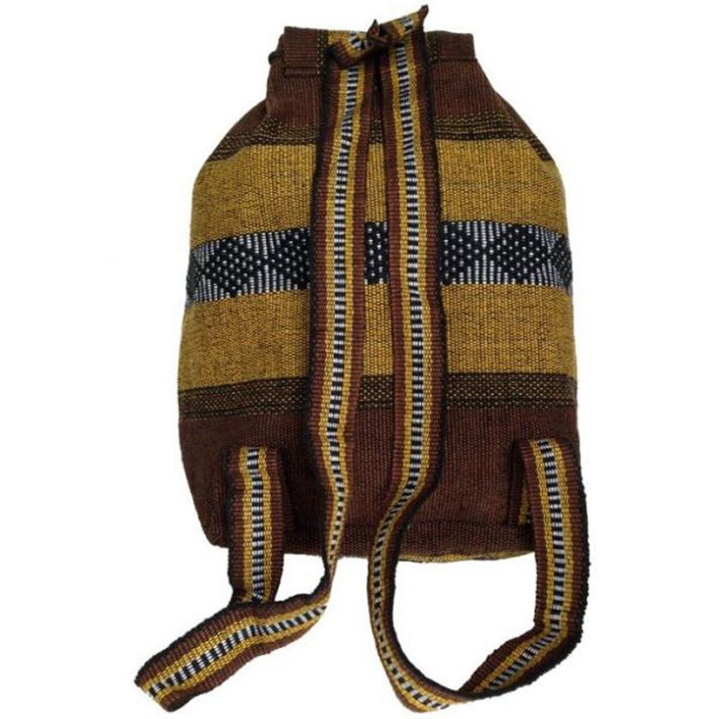 Baja Backpack - Mustard & Brown Stripes