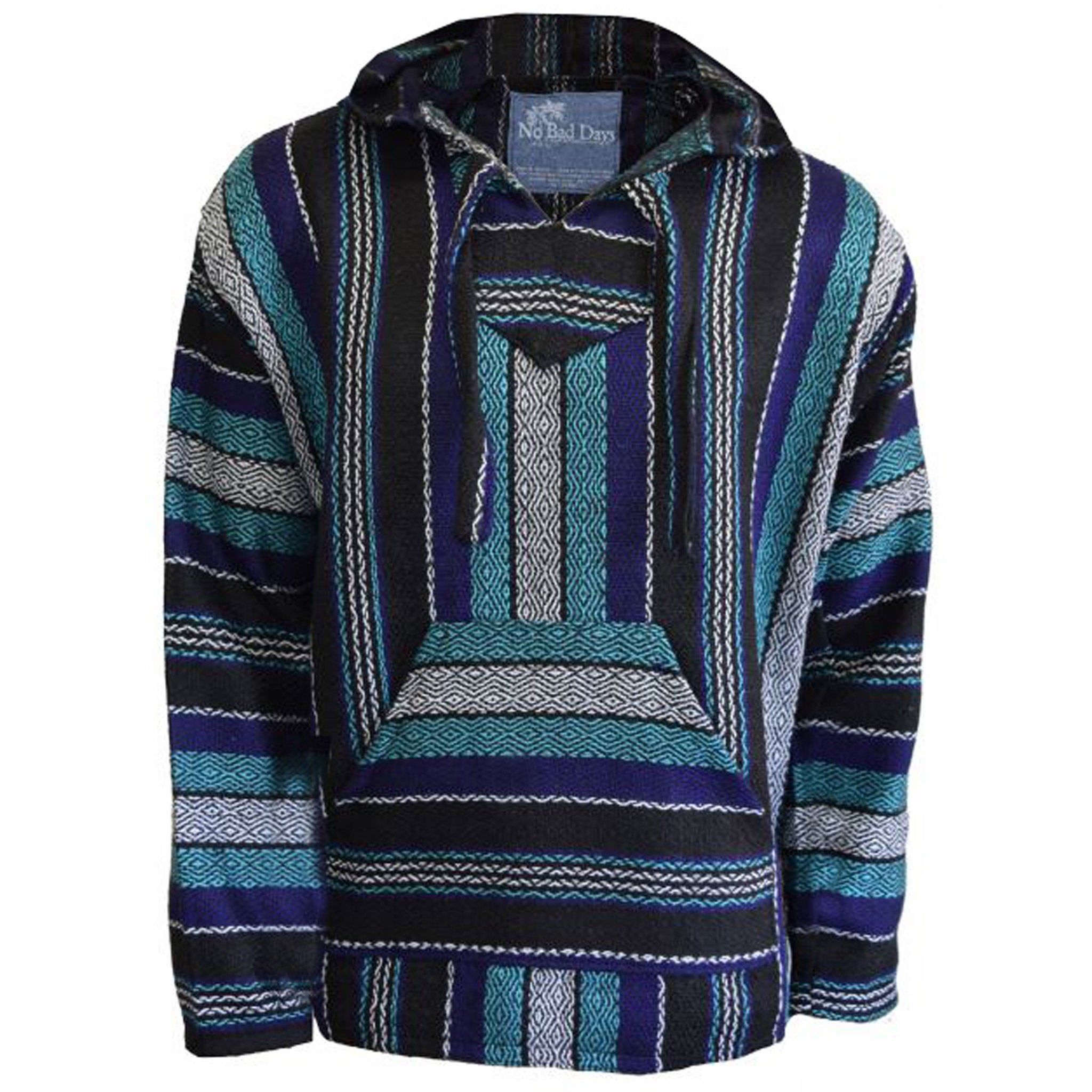 Aqua Violet Black Diamond Baja Hoodie