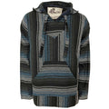 Gray Ocean Blue Baja Hoodie