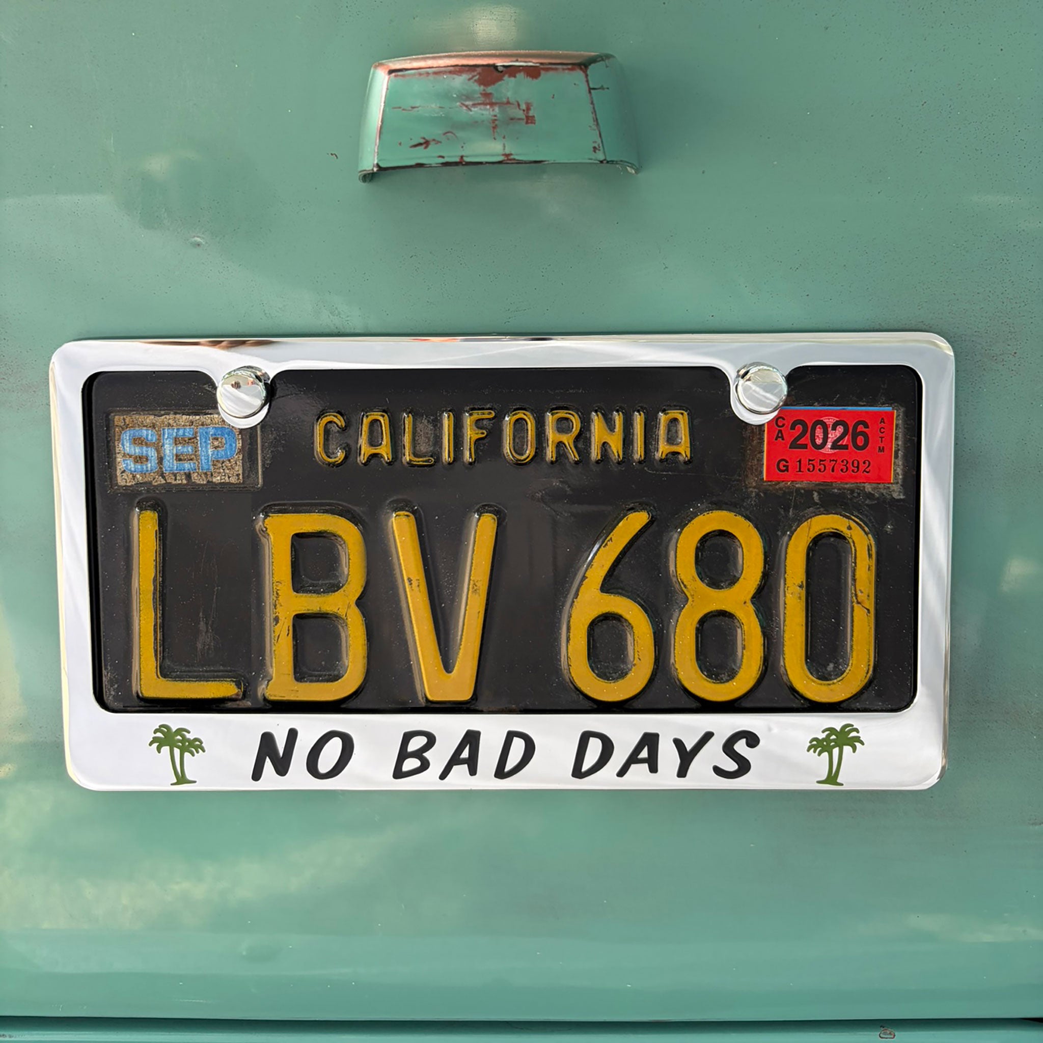 License Plate Frame - Chrome