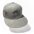 Grey Wool Blend Snapback Cap