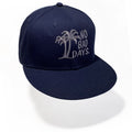 Navy Cotton Snapback Cap