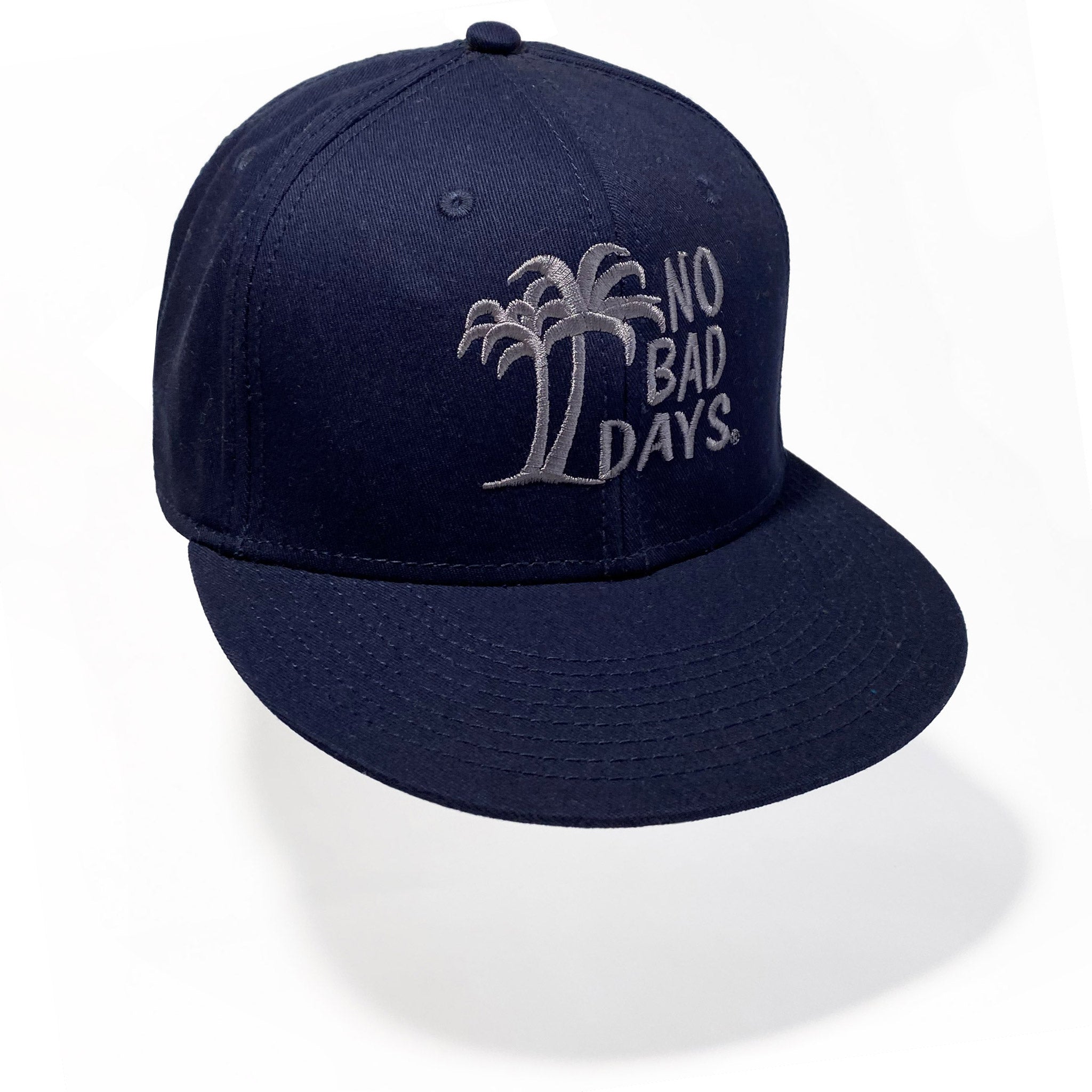 Navy Cotton Snapback Cap