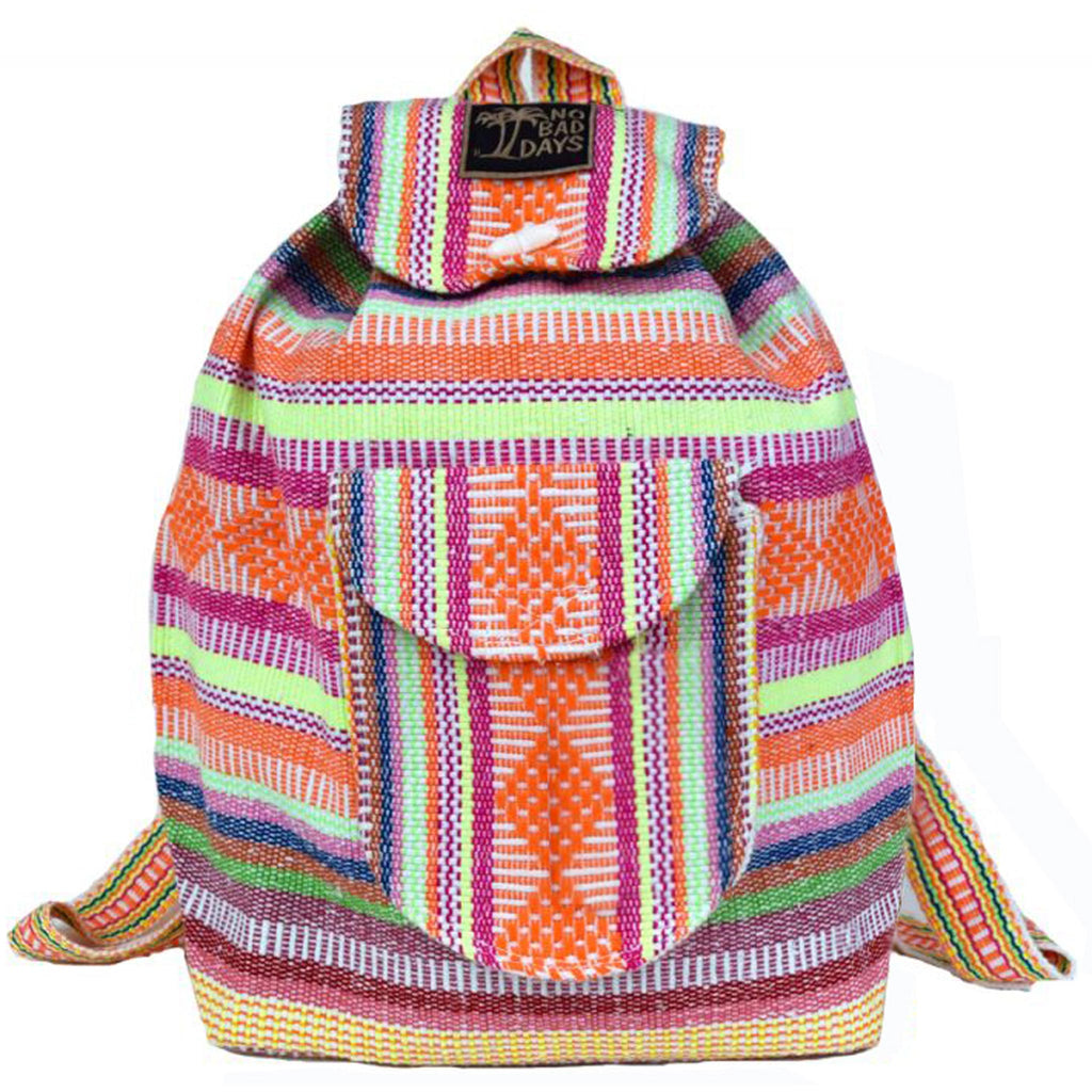 Baja Backpack - Neon Orange Pink Yellow