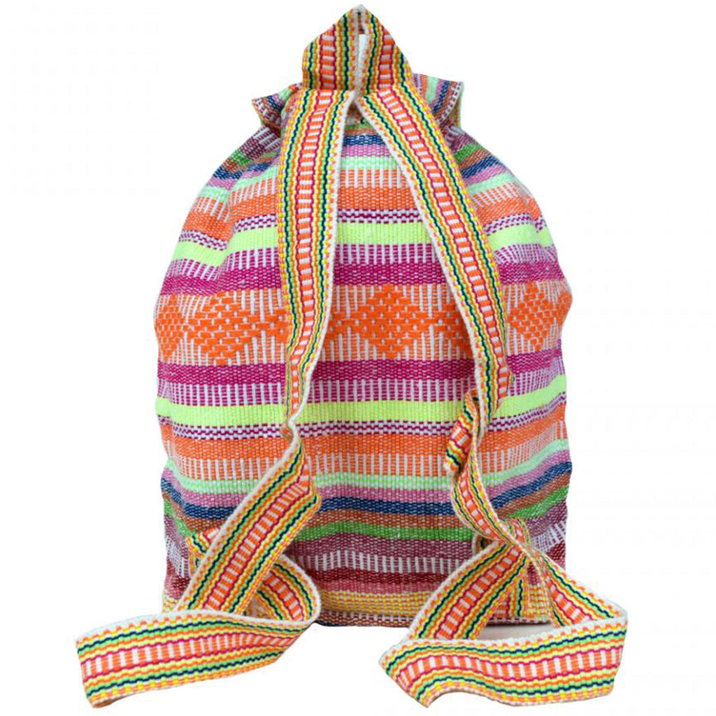 Baja Backpack - Neon Orange Pink Yellow