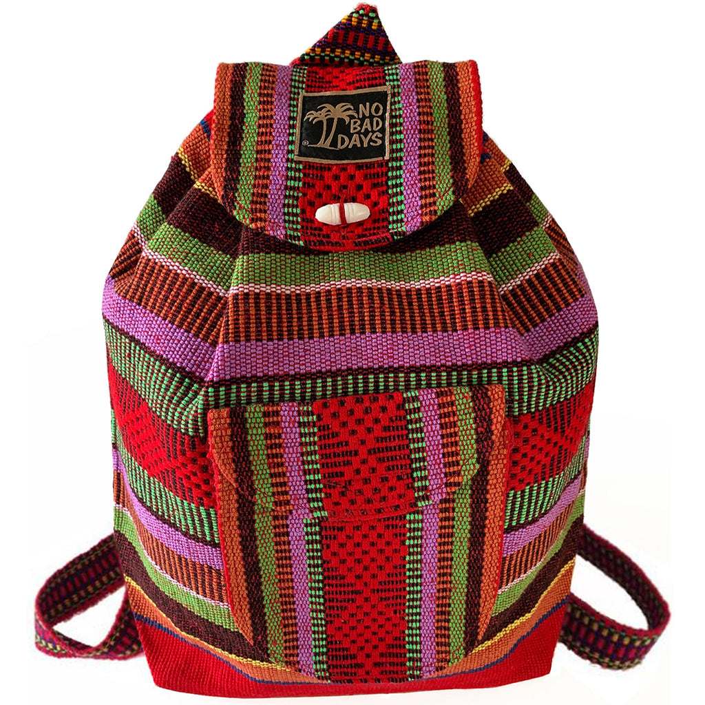 Baja Backpack - Red Pink Green MultiColor
